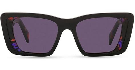 51mm rectangular sunglasses prada|Prada sunglasses receipt.